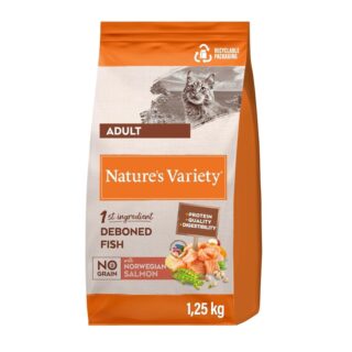 Nature's Variety No Grain Adult Salmón pienso para Gatos