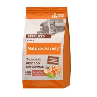 Nature's Variety No Grain Sterilized de Salmon pienso para Gatos