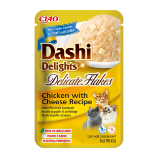 Churu Dashi Delights Delicate Flakes de Pollo & Queso