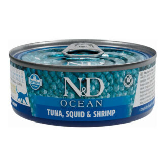 Farmina N&D Ocean Atún Calamar y Gambas Latas para Gatos