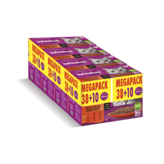 Whiskas Selección de Carnes en Gelatina Sobres para Gatos