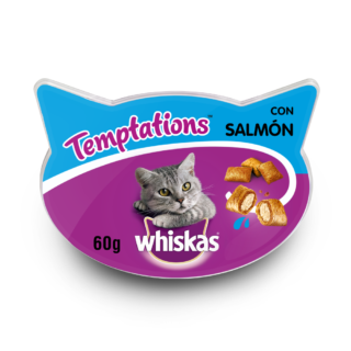Whiskas TEMPTATIONS de Salmón para Gatos