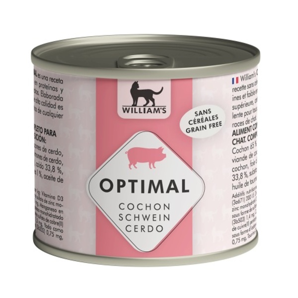 William’s Optimal Latas de Cerdo para Gatos 200gr