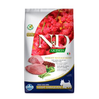 Farmina ND Quinoa Weight Management Mini de Cordero