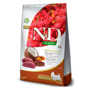 Farmina N&D Quinoa Skin & Coat de Venado Perros Mini 2.5kg
