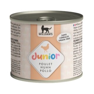 William's Optimal Junior Latas de Pollo para Gatos