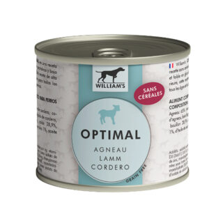 William´s Optimal Grain Free de Cordero Latas para Perros