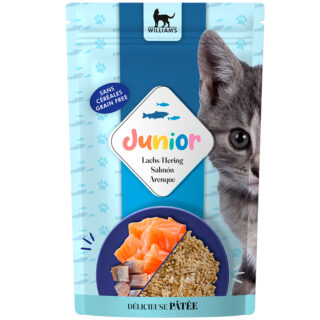 William's Optimal Junior Salmón y Arenque para Gatos 85gr