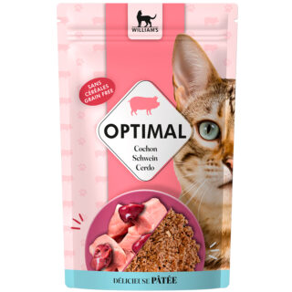 William's Optimal Sobres de Cerdo para Gatos Adultos 85gr
