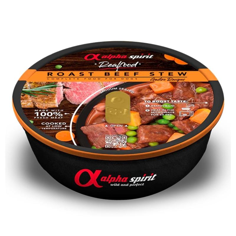 Alpha Spirit Estofado de Roast Beef para Perros 280gr