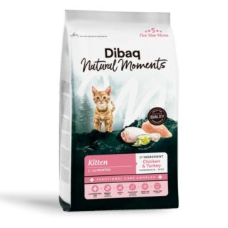 Dibaq Natural Moments Kitten Pollo y Pavo Pienso para Gatos