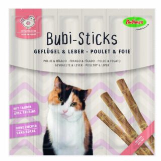 Bubimex Bubi-Sticks Snacks con Ave de Corral para Gatos