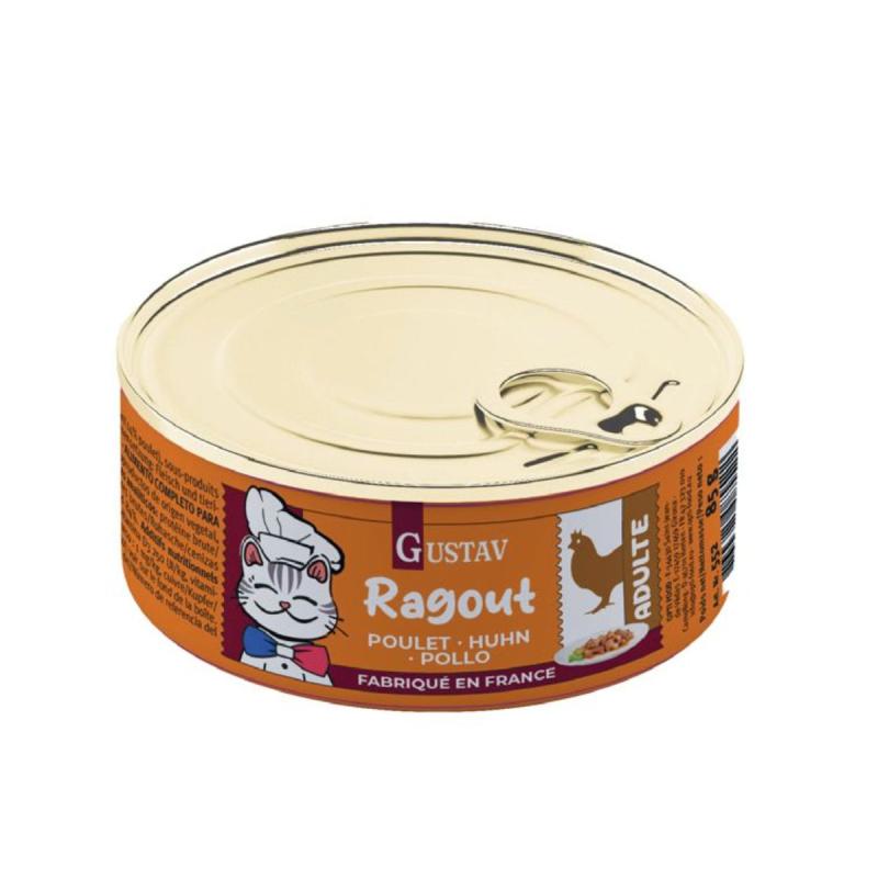 Gustav Ragout Estofado de Pollo para Gatos – 12 x 85gr