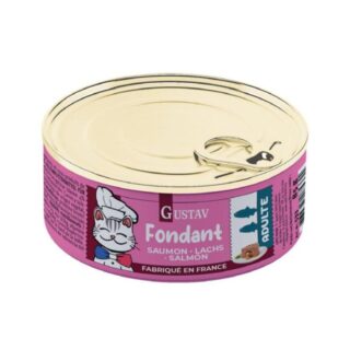 Gustav CAT Fondant de Salmón Latas para Gatos – 12 x 85gr