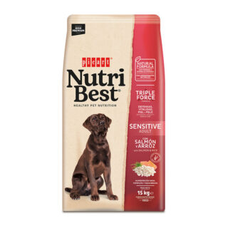 Nutribest Adult Sensitive Salmón y Arroz Pienso para Perros