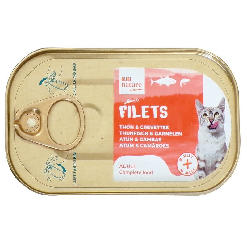 Bubi Nature Filets de Atún y Gambas en Gelatina 85g