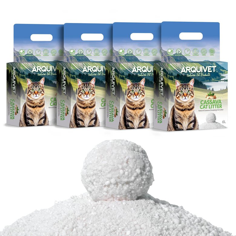 Arquivet Arena Aglomerante Cassava litter para Gatos - Imagen 2