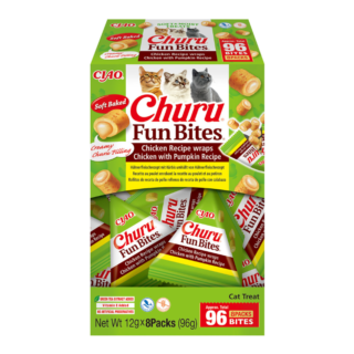 Churu CAT Fun Bites Receta de Pollo y Calabaza (8 x 12 gr)