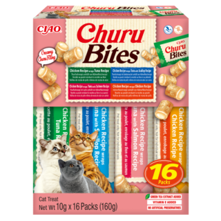 Churu Bites Variedades Snacks para Gatos (16 x 12 g)