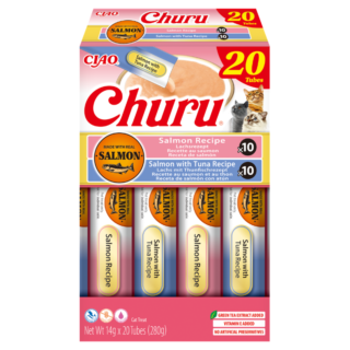 Churu Variedades Salmón y Atún para Gatos (20 x 14 g)