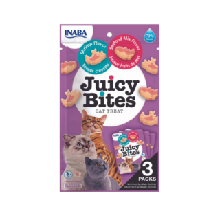 INABA Juicy Bites Snack de Gamba y Marisco para Gatos
