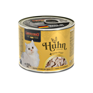 Leonardo Latas de Pollo + Extra Filete para Gatos